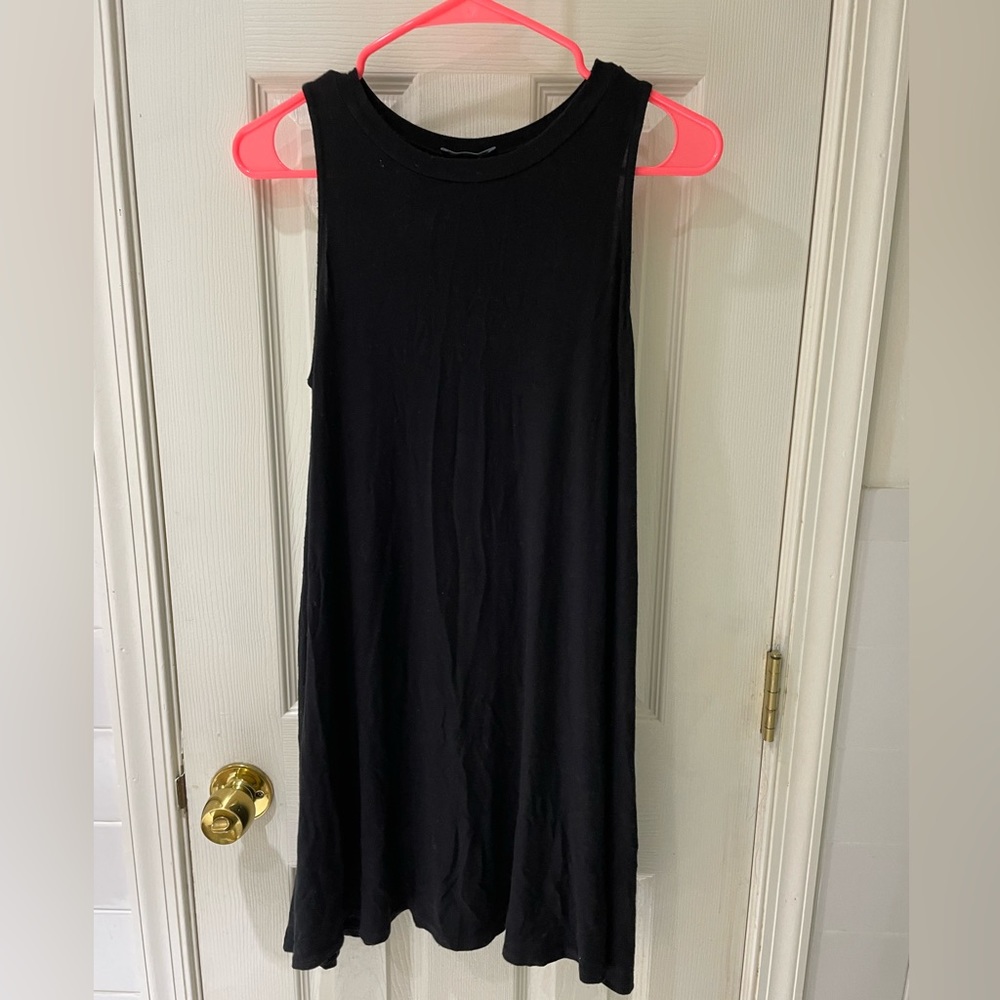 Black Sleeveless Tshirt Dress